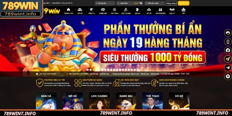 Vào trang chính chủ, bắt đầu đăng nhập 789Win